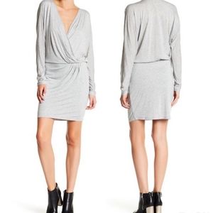 Haute Hippie Faux Wrap Jersey Knit Dress